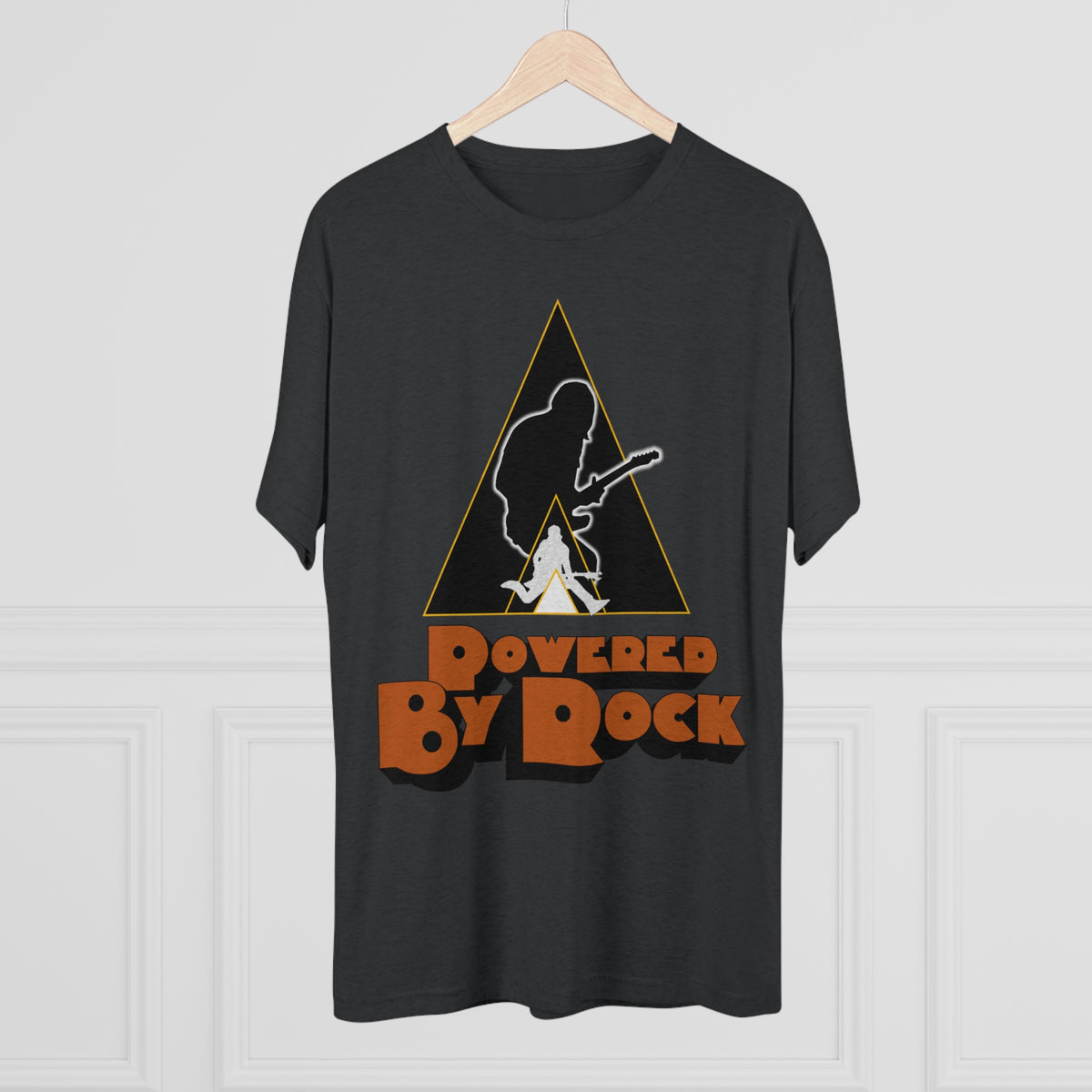 Powered By Rock Men's Tee - Just Like Clockwork Design