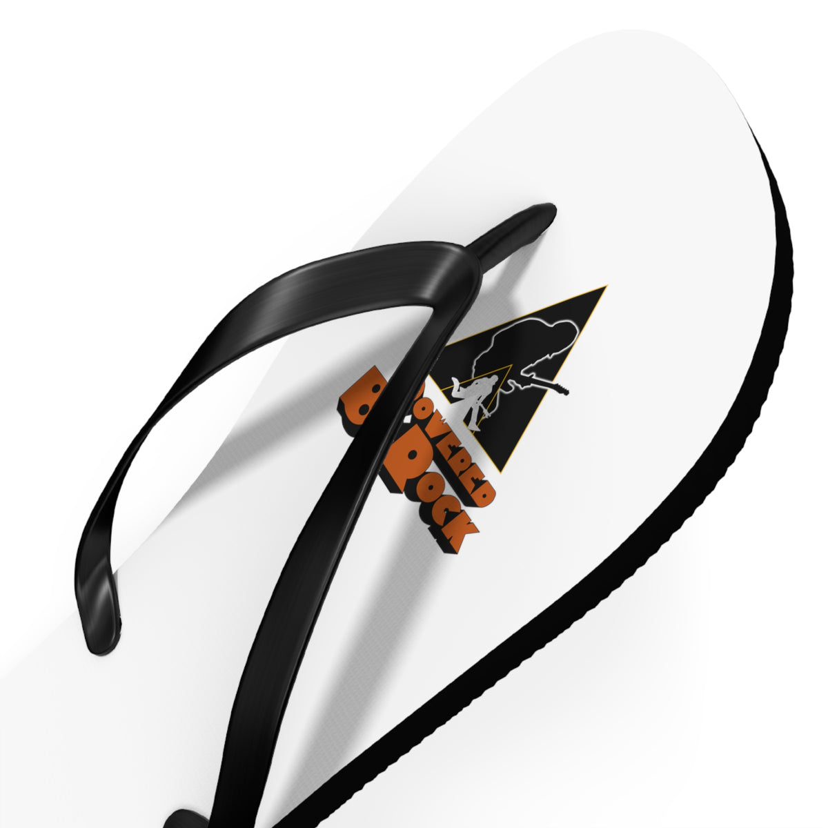 Powered By Rock Flip Flops - Just Like Clockwork Design
