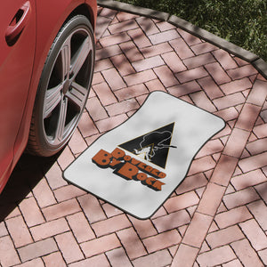 Powered By Rock Car Floor Mats - Just Like Clockwork Design - 1pc (available in front or rear sizes)