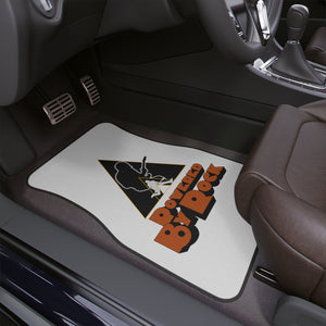 Powered By Rock Car Floor Mats - Just Like Clockwork Design - 1pc (available in front or rear sizes)