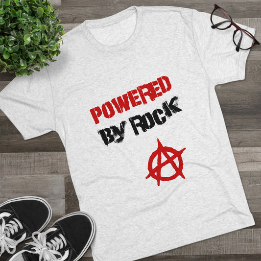 Powered By Rock Men's Tee - Punking Around Design