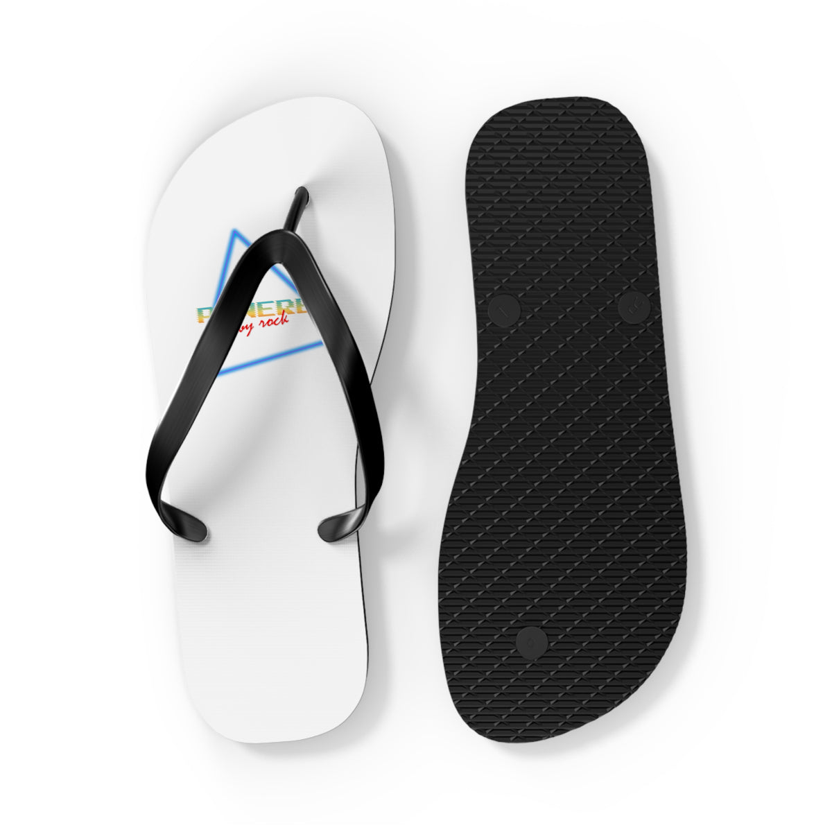 Powered By Rock Flip Flops - Rocking the Arcade Design