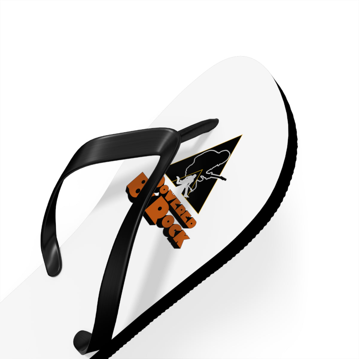 Powered By Rock Flip Flops - Just Like Clockwork Design